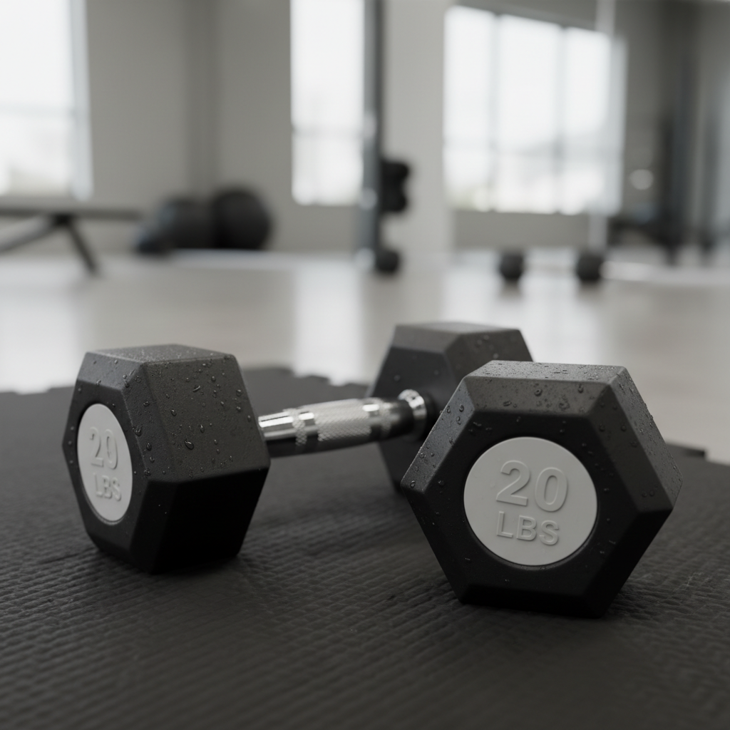 Hex dumbbells product shot
