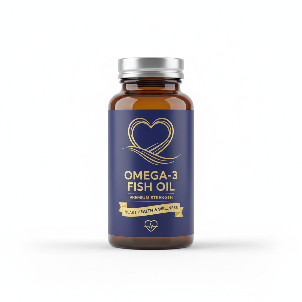 Omega-3 Fish Oil supplement bottle