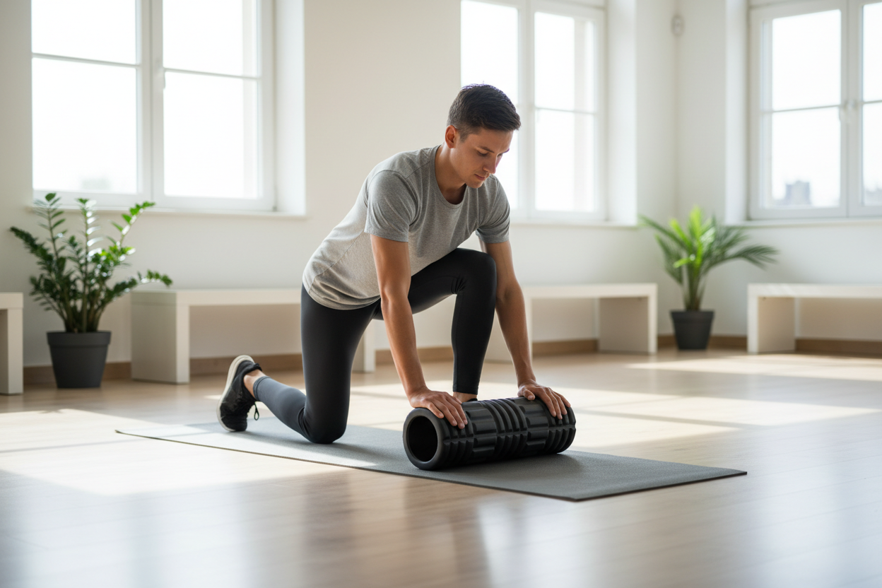 Person using Foam Roller