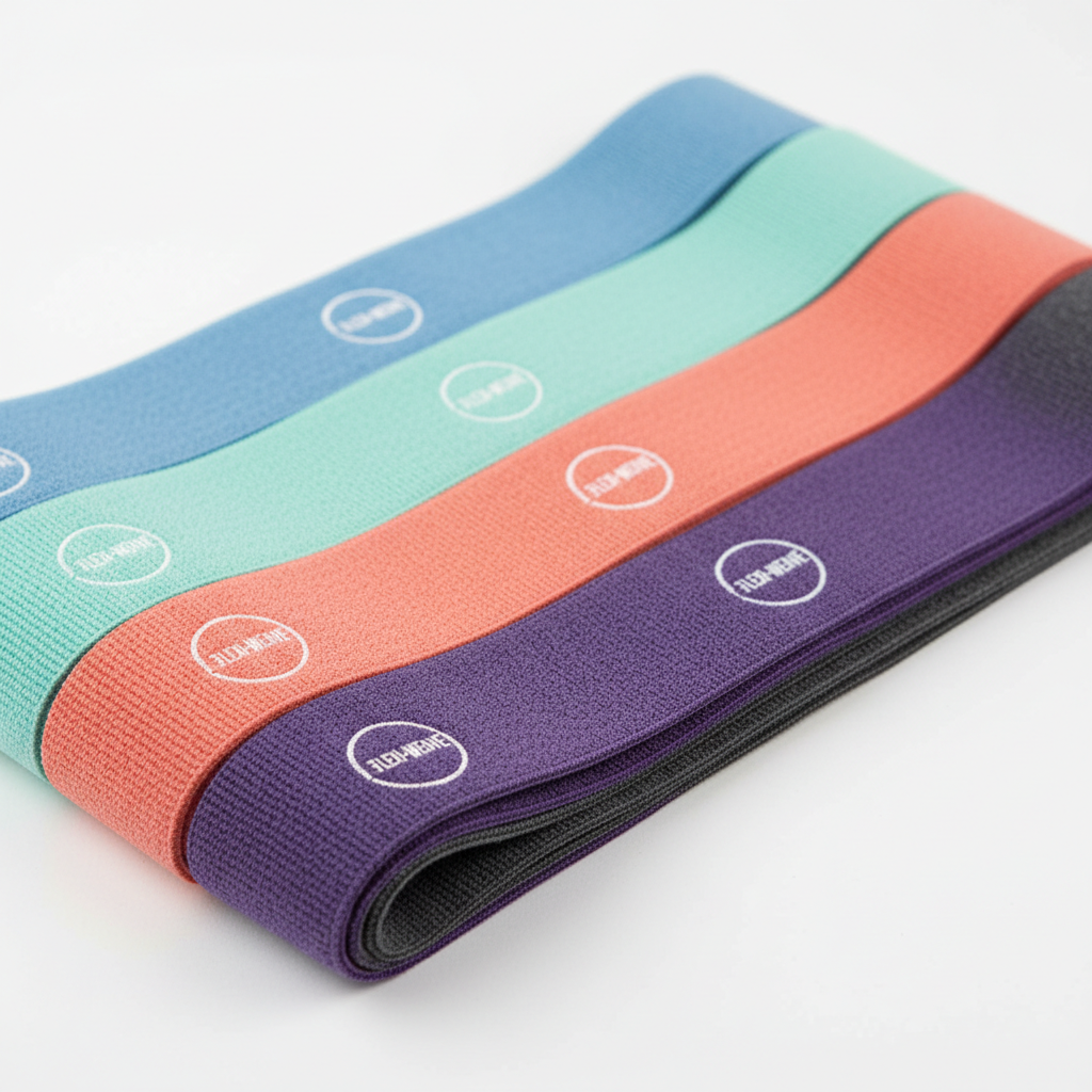 Latex-free fabric resistance bands product shot