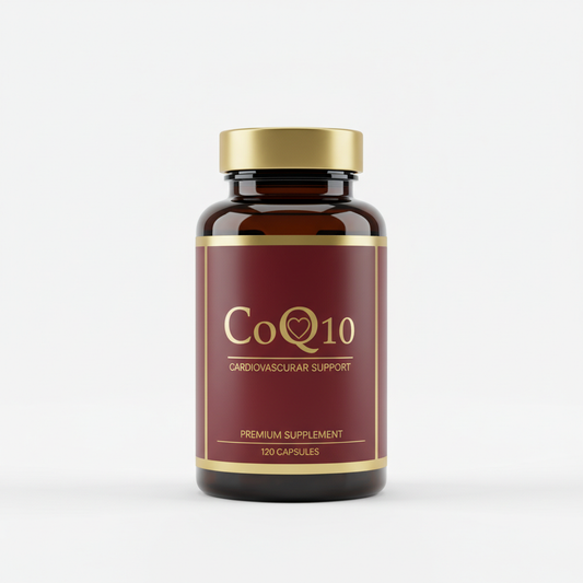 CoQ10 supplement bottle