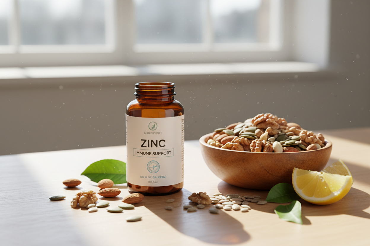 Zinc supplement with immune-boosting foods